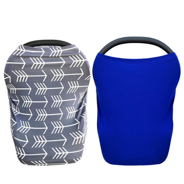 2 Pack Nursing Cover for Babies Versatile Baby Car Seat Cover for
