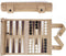 Sondergut Roll-up Suede Backgammon Game, Cream