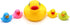 Floating Rubber Duckies Bath Play Set - 5 Pieces with 1 Jumbo Mama Ducky and 4 Baby Ducks (4 Colors)