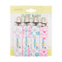 4 Pack 4MP04-HZ babygoal Baby Girl Pacifier Clips with Pacifier Case, Metal Clips for Boys and Girls Fits Most