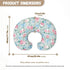 Kathyboom Butterfly Flower Nursing Pillowcase for Baby Boys Girls Breastfeeding Pillow, Breathable Ultra Soft Nursing