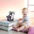Marsjoy L:12" Pattern Gray Robot Cat Plush Cat Stuffed Animal Interactive Cat, Meow Kitten Touch Control, Electronic