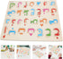 Arabic Alphabet Puzzle Board, Number Shape Jigsaw Puzzle, Educational 3D Blocks Learning Puzzle for Kids
