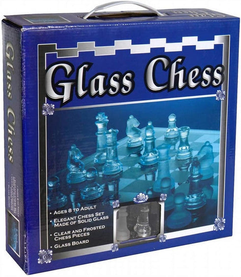33 Piece Glass Chess Set - Elegant Game