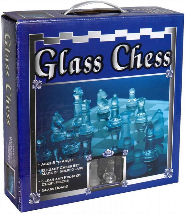 33 Piece Glass Chess Set - Elegant Game