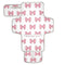 Jihqo Diaper Changing Pad Pink Bows Portable Diaper Mat with Built-in Pillow Travel