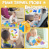 Baby Bath Toys Suction Cup Toys for Kids, No Hole Bath Toys for Ages 1-3, Toddler Bath Toys (6 Pcs)