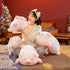 Cute Kawaii Pig Plush Pillows, Soft Stuffed Animal Hugging Pillow, Birthday Gifts for Girls (Round Eyes, 15.7in)