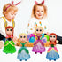 Pinkiwine 4 Pack Prefilled Easter Eggs with Princess Deformation Eggs Toys Inside for Kids Boys Girls Easter Basket
