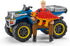 Schleich Dinosaurs Toy Set - Quad Escape from Velociraptor with ATV Truck for Boys and Girls, Ages 4+