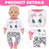 4 Sets Baby Doll Clothes for 14-18 Inch Dolls, Fashion Clothes Dresses and Accessories for New Born Baby Dolls