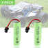 FPVERA Rc Car Battery - 2 Pack 500mah 3.7V Li-ion Rechargeable for RC Stunt Cars and Trucks