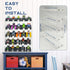 AAiphuwew 25 5 Acrylic Monster Trucks Display Case - Holds Up to Car Collectibles, Clear Tiers Toy Truck Cars Display