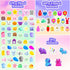 200Pcs (200) Mochi Squishy Toys, Kawaii Squishies, Mini Fidget Toys Bulk for Kids, Party Favors Class Prizes Valentines