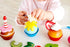 Set Hape Colorful Wooden Cupcakes - Pretend Play Food