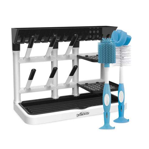 Dr. Brown's Baby Bottle Drying Tower, Stand-Up Drying Rack with Baby Bottle