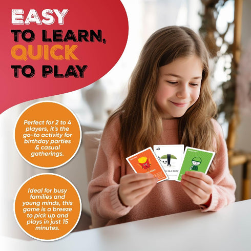 Taco vs Burrito Family Board Games for Kids 6-8, 8-12 & Up - Fun Travel Card Games for Everyone