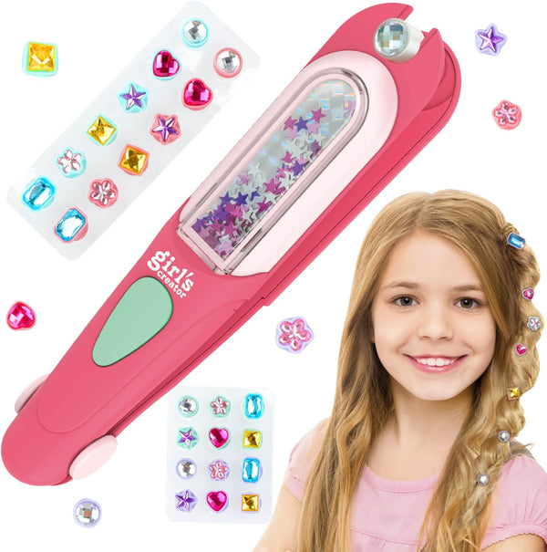 Aooess Hair Gem for Girls Styling Tool Kit: Hair Gem Stamper 24