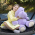 Giant Humongous Hippo Stuffed Animal 36", Oversized Plush, Soft Hug Cute Jumbo Hippo Toy Gift for Kids, Purple
