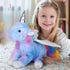 16.5" Light up Musical Unicorn Stuffed Animal Glowing Singing Rainbow Unicorn Soft Plush Toys Birthday Christmas