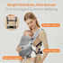 Fe Li Hua 4-in-1 8-33 360 Ergonomic Baby Carrier Newborn to Toddler - with Lumbar Support - for Children Pounds