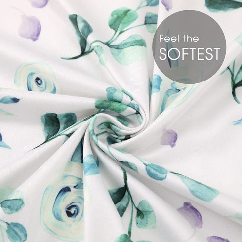 Stretchy Ultra Soft Fitted Bassinet Sheet Set 2 Pack, Universal Cradle Sheet Set for Rectangle, Oval, or Hourglass