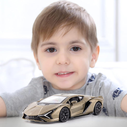1/36 Scale Lamborghini Sián FKP37 Casting Car Model, Zinc Alloy Toy for Kids, Pull Back Vehicles Gift