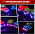 Tracks Cars Replacement only,Track Cars for Tracks Glow in The Dark, Car Tracks Accessories with 3 Flashing LED Lights, Compatible with Most Car Tracks for Kids Boys and Girl(4pack)