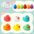6 JOYIN Pcs Pre-Filled Easter Eggs with Light-up Floating Duck Bath Toys for Kid Toddlers Easter Eggs Hunt, Basket