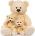 MorisMos Giant Teddy Bears with Babies, Large Mommy Bear with 2 Babies Stuffed Animals, 36 Inch