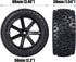 12mm Hex 2.2'' Pre-Glued RC Buggy Wheels and Tires, Out Dia. 3.5'' for 1/10 1/12 1/14 1/16 Off-Road RC Buggy Truck