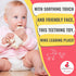 0-6, CaaOcho Pure Natural Rubber Teething Baby Toy - Sola The Goat Teether for Babies, BPA Free Baby Toy, All Natural