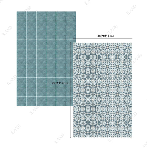 1/12 1/6 60pcs iLAND Dollhouse Flooring on Scale Scale, Miniature Dollhouse Accessories, Double-Sided Dollhouse Floor