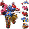Wenbeier 5 in 1 Car Robot Toys for Kids Vehicles Action Figure