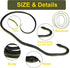 2Pcs 48 Inch Rubber Snakes, Fake Snake s Realistic & Plastic Snake Prank Rubbers Snake to Keep Birds Away for Garden