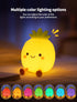 3 Dimmable, Pineapple Night Light for Kids, Nursery Night Light, Bedside Touch Lamp, Cute Silicone Nightlight for Baby