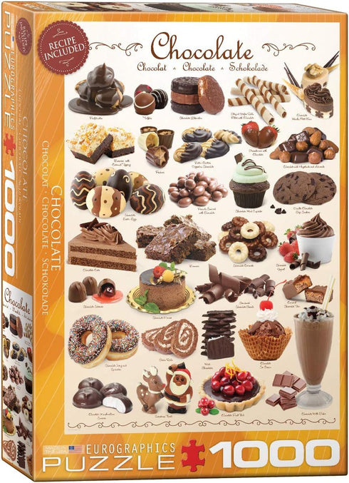 Eurographics 1000-Piece Chocolate Puzzle