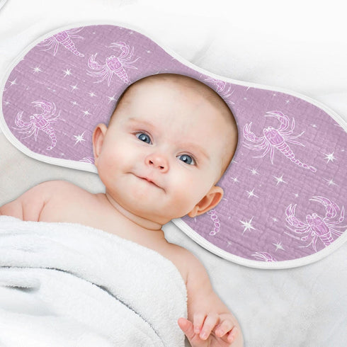 decor gift 4 Pack 22x11in Cotton Muslin Burp Cloths Good Absorbent? Ghothic Scorpion Star Pastel Purple Milk Spit Up