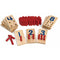 Excellerations Peg Number Board - 10 Rubberwood Boards, 55 Wood Pegs, Storage Bag, Montessori Math Materials for Kids,