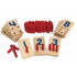 Excellerations Peg Number Board - 10 Rubberwood Boards, 55 Wood Pegs, Storage Bag, Montessori Math Materials for Kids,