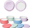 Pandaloo Porcelain Kids Bowls with Removable Silicone Sleeve & Lid Strong Suction