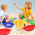 Set Bundle-8 Pack(8.75x 9.75in) Sand Sifters Sieve for The Beach Sand Toys (Red, Blue, Yellow & Green) Complete Gift