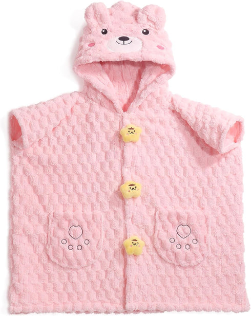 Toddler Poncho Towel Age 1-8,Soft Absorbent Baby Hooded Poncho Towels,Toddler Poncho Towels