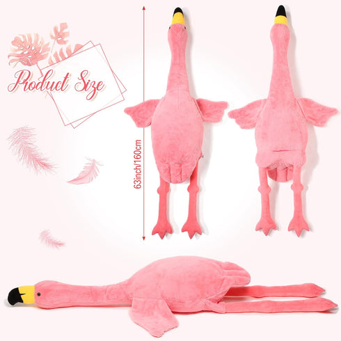 Large Flamingo Stuffed Animal - Giant Plush Flamingo Toy, Christmas in July Gift for Boys and Girls Birthday Gifts