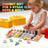 Counting 3 4 5 Silicone Montessori Number Puzzle Toys for Toddlers, & Shape Sorting Educational Toy for Year Old Boys