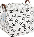 LANGYASHAN Square Storage Baskets, Waterproof Canvas Children Laundry Nursery Hamper for Shelves, Gift Baskets Toy