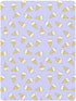 Jynexis 52x28 Ice Cream Purple Pattern Baby Crib Sheets, Cotton Fitted Crib Sheet, Soft Breathable, Fits Standard