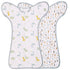 JULYFIRE 2 Pack Transition Swaddle with 2 Way Zipper, 2 in 1 Arms