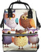 FHEDVBN Owls Birds Diaper Bag Backpack for Women Multifunction Waterproof Mummy Backpacks for