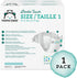 Mama Bear Gentle Touch Diapers, Hypoallergenic, Size 1, 196 Count (4 Packs of 49) - Amazon Brand, White